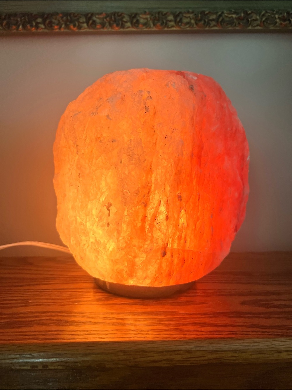 Himalayan Salt Rock Lamp - Orange Glow